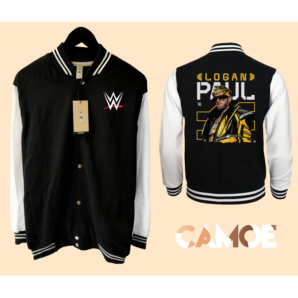 เสื้อแจ็คเก็ตเบสบอล WWE Logan Paul The Mav Varsity