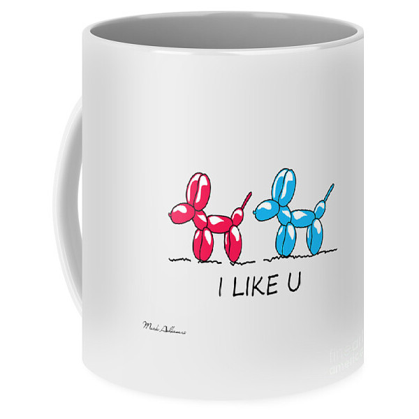 แก้วกาแฟ I Like You I Like U แก้วกาแฟ