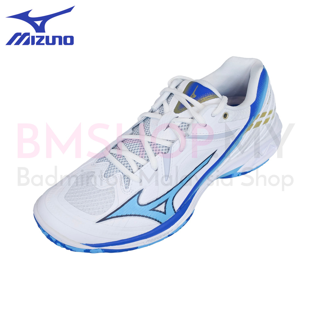 MIZUNO Shoes WAVE CLAW 3-71GA244302-WHITE BLUE (BADMINTON)