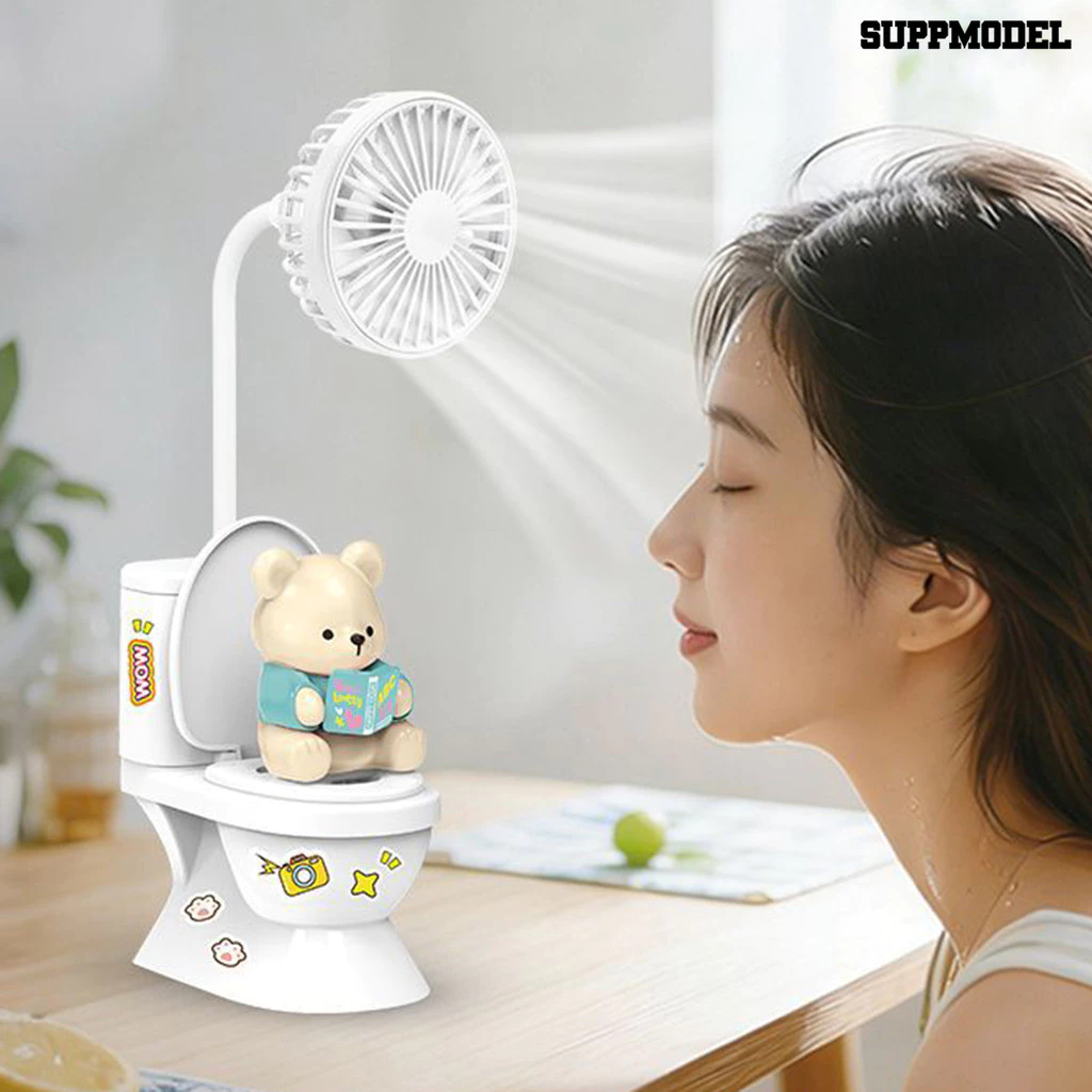 Suppmodel พัดลมตั้งโต๊ะ USB พร้อมที่ใส่ปากกา thumbnail 3
