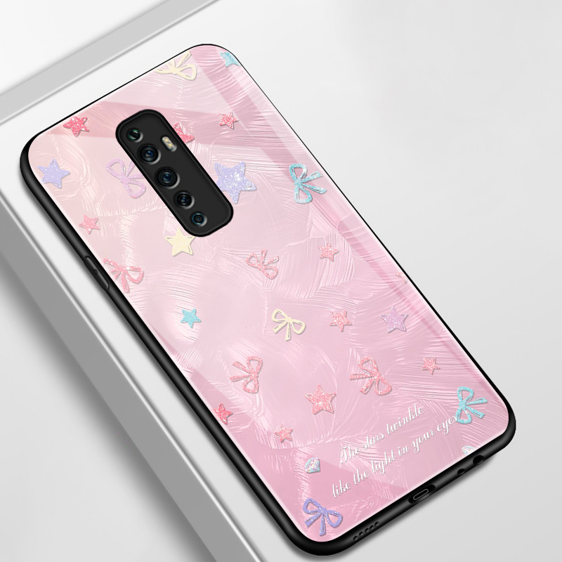 เคสสำหรับ OPPO Reno 2F Reno 2Z Reno 2 Reno เคสโทรศัพท์กุทัณฑ์รูปหัวใจเปลือกแก้วกันกระแทก