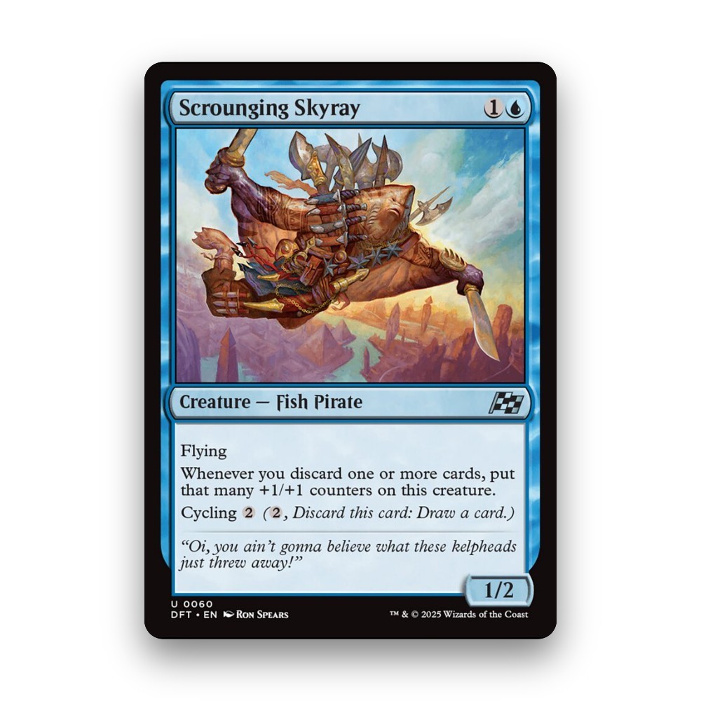 [MTG] Scrounging Skyray (#60) [DFT] [BLUE] [UNCOM] [NORMAL] | Magic the Gathering