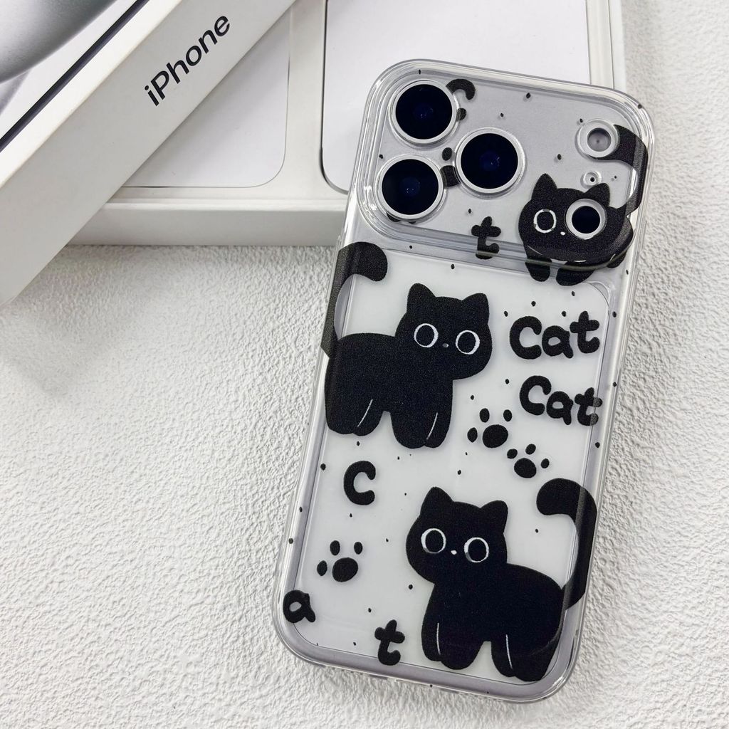 แมวดําการ์ตูนกรณี Hp Vivo Y05 V70 Fe V50 Y19S Pro V60 Lite Y21D Y400 Y28 Y27 Iqoo Z10R 5G Y75 Y100 Y