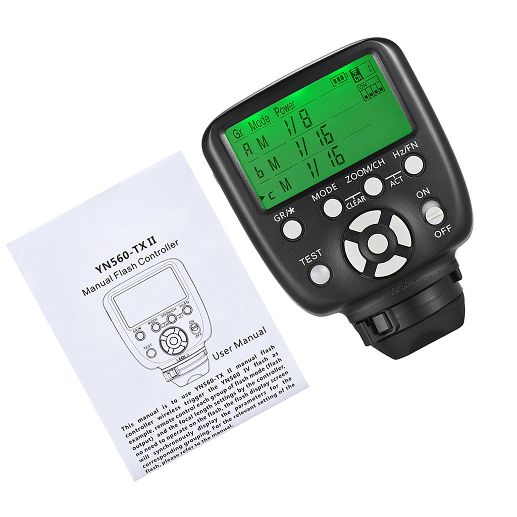 YN560-TX II คู่มือแฟลช Trigger รีโมทคอนโทรลเครื่องส่งสัญญาณ LCD สําหรับกล้อง Nikon DSLR ถึง YN560III