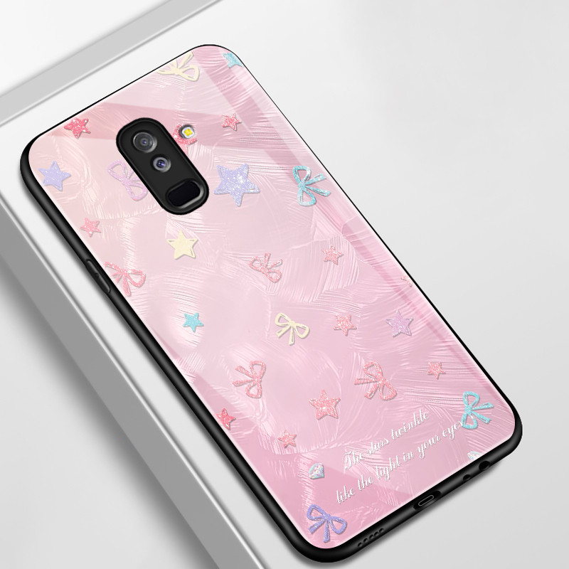 เคสสำหรับ Samsung A6+ 2018 J8 2018 J7 pro J6 Plus 2018 J6 Prime เคสโทรศัพท์กุทัณฑ์รูปหัวใจเปลือกแก้วกันกระแทก