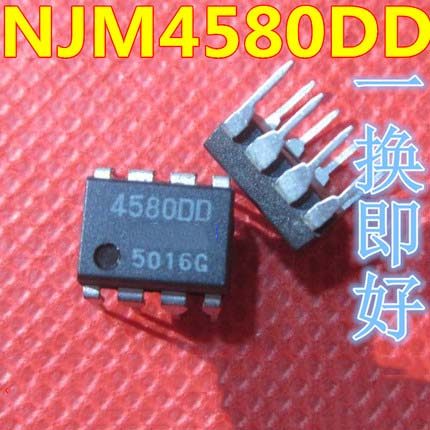 10 ชิ้น/ล็อต JRC4580DD 4580DD DIP8 4580 original ในสต็อก