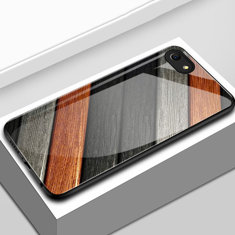 เคสสำหรับ OPPO A83 2018 A1 2018 เคสโทรศัพท์ไม้เปลือกแก้วกันกระแทก