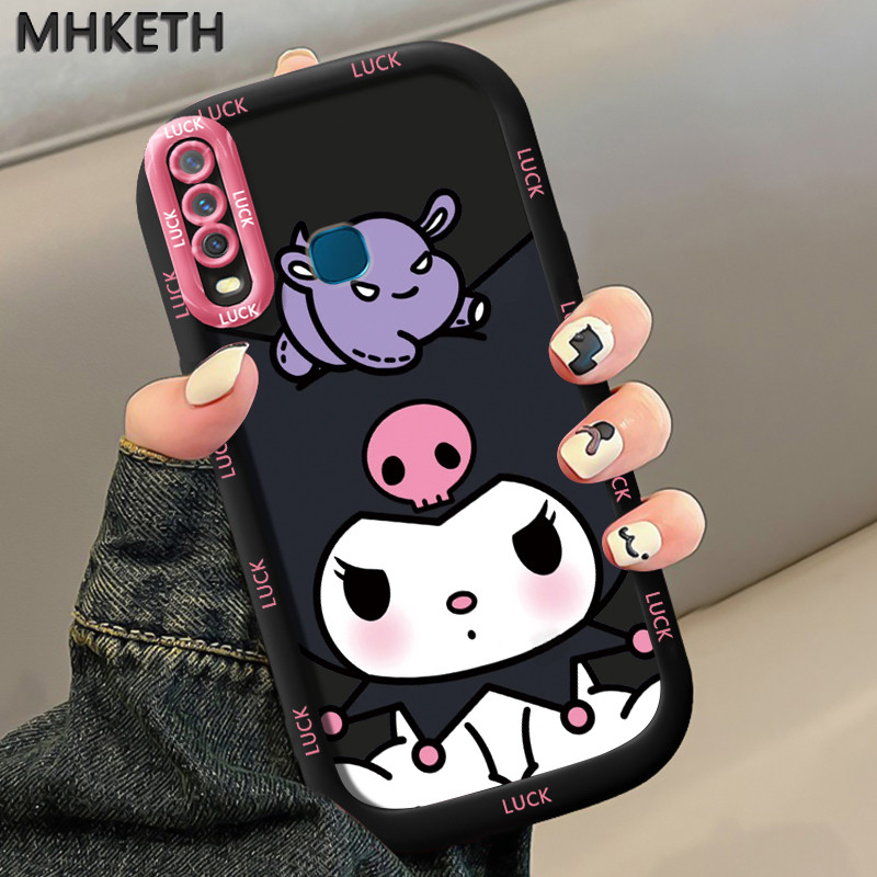 MHKETH เคสสำหรับ VIVO Y12 Y15 Y17 Y11 2019 Y12i Y3 Y3s 2020 เคสโทรศัพท์ออกแบบการ์ตูนน่ารักหญิง
