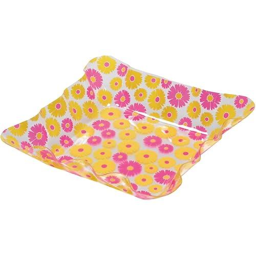 Arrange DECO PET Square Plate L Gerbera D-1154
