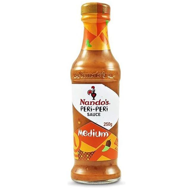 🌴 นันโดส์ซอสพริกพิริพิริสูตรเผ็ดกลาง 250กรัม 💐 Nandos Peri Peri Medium Hot Sauce 250g. 🍁 ซอสปรุงรส 🌷