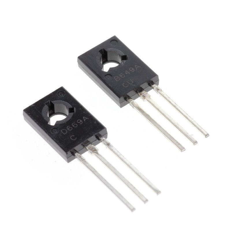 10PCS = 5 คู่ H669A H649A 669A 649A TO 126 เครื่องขยายเสียงคู่หลอด (5 ชิ้น + 5 ชิ้น) HSD669A C 2SD66