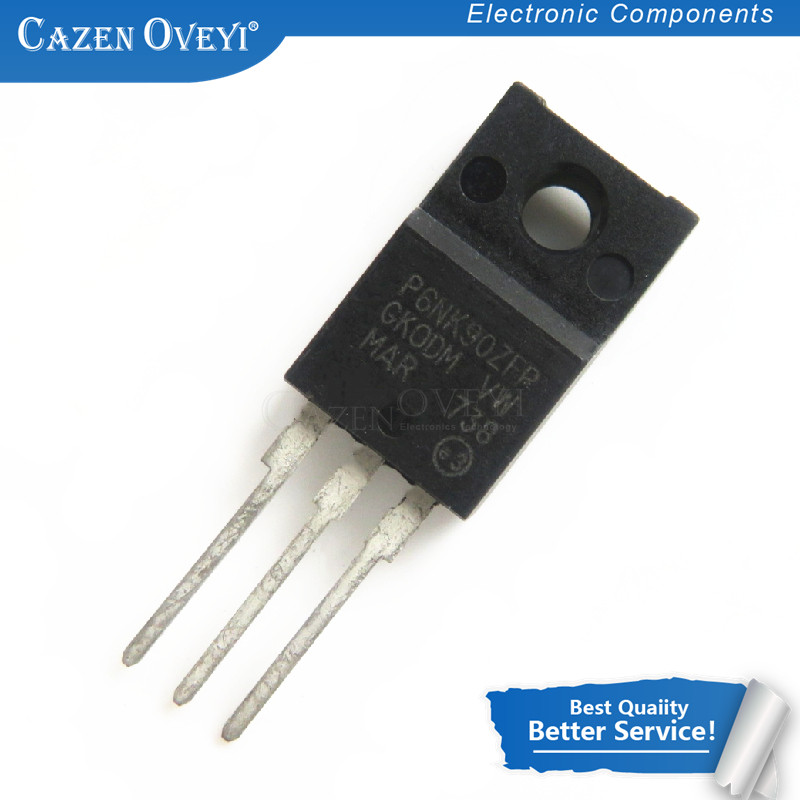 10 ชิ้น/ล็อต STP6NK90ZFP STP6NK90ZF STP6NK90Z STP6NK90 P6NK90 6N90 ถึง 220F ในสต็อก