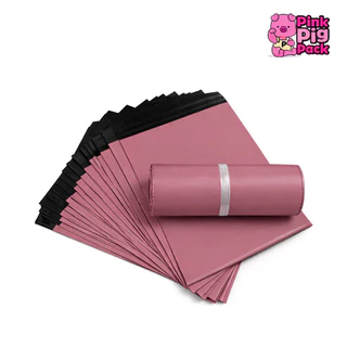 [🧡6สี ไซส์เยอะมาก🧡] PinkPigPack ถุงพัสดุ ถุงไปรษณีย์ หลากหลายสี มีกาวในตัว มัดละ 100ใบ มีถึง6สี