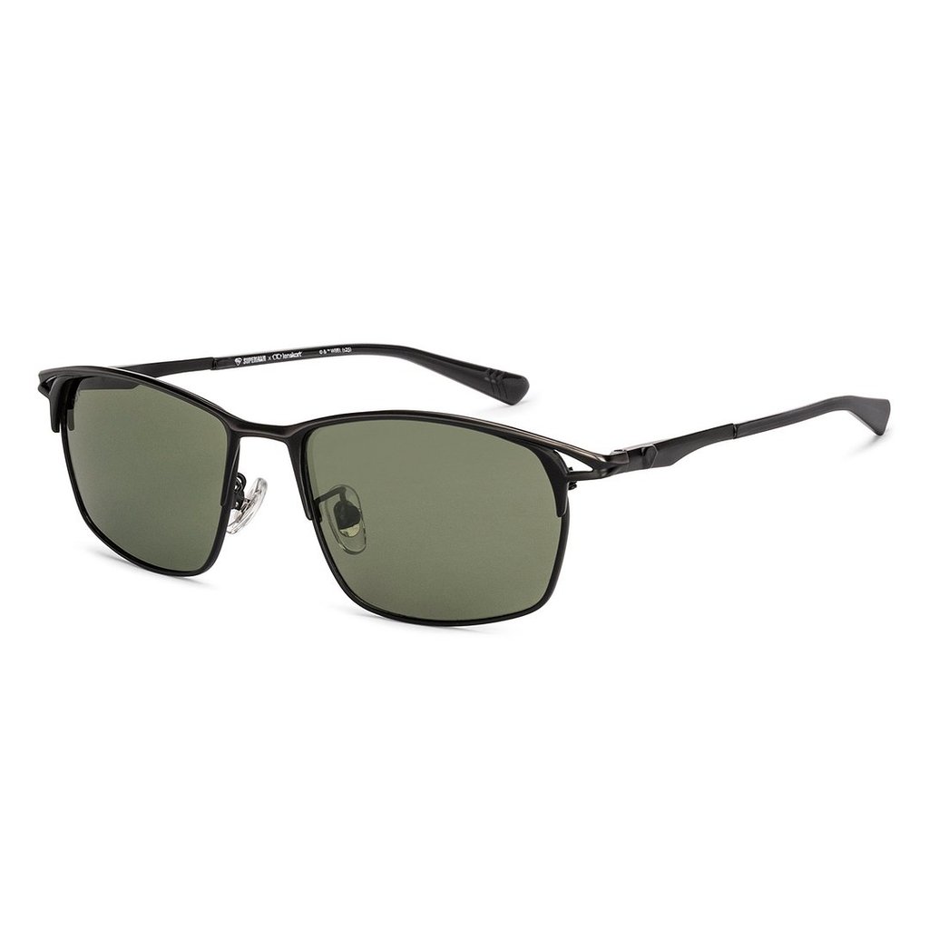 Lenskart | แว่นกันแดด | Rectangle | Superman | Polarized & 100% UV Protection(UV 400) | Men | Large 