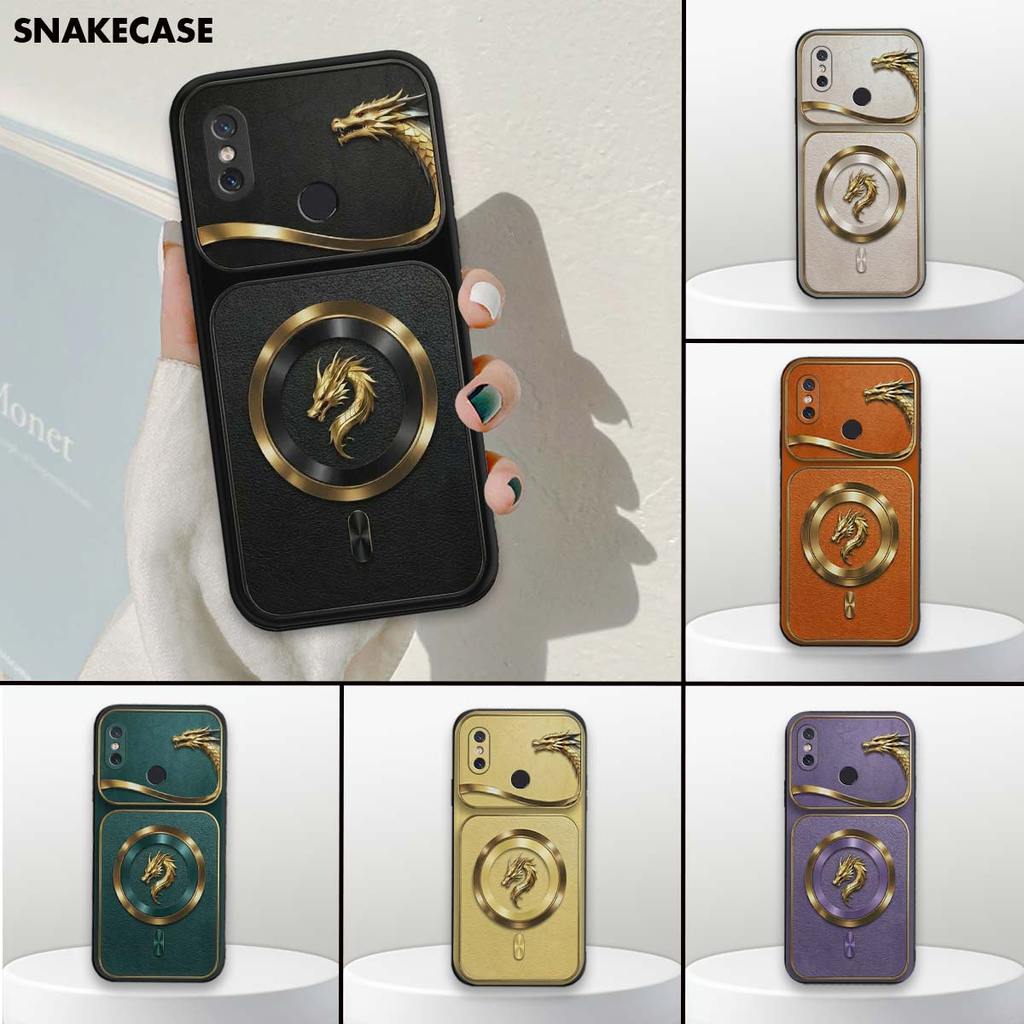 เคส Xiaomi Mi8 / Mi 8 SE / Mi 8 Lite ฝาหลังรูปมังกร โลโก้หรู ป้องกันกล้อง