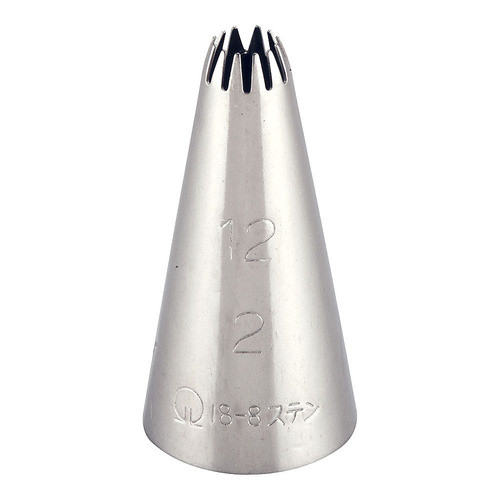 Sunnap SA18-8 mouthpiece, silver, flower shape, 12 cuts, No. 2 WKT31122