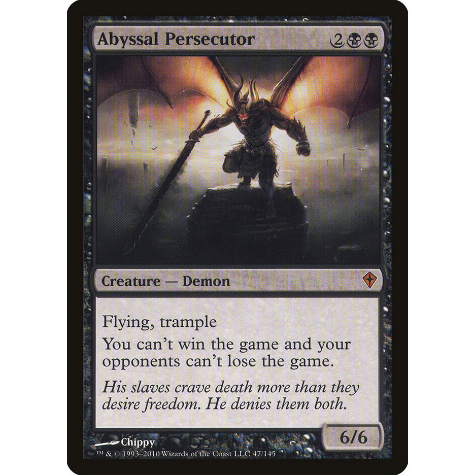Abyssal Persecutor การ์ด Magic the Gathering [MTG] ของแท้