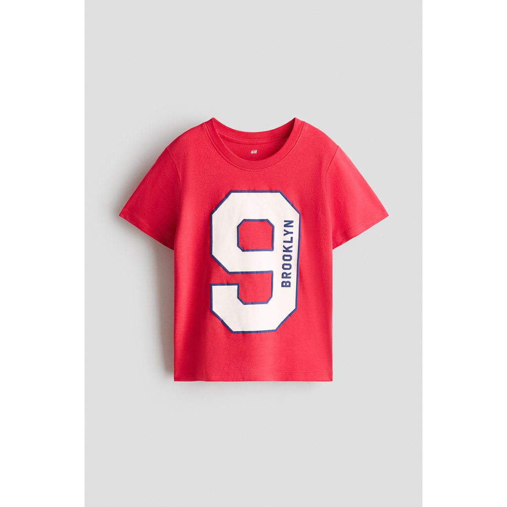 เสื้อยืดเบบี้บอยสีแดง HM H&M_สินค้าแท้