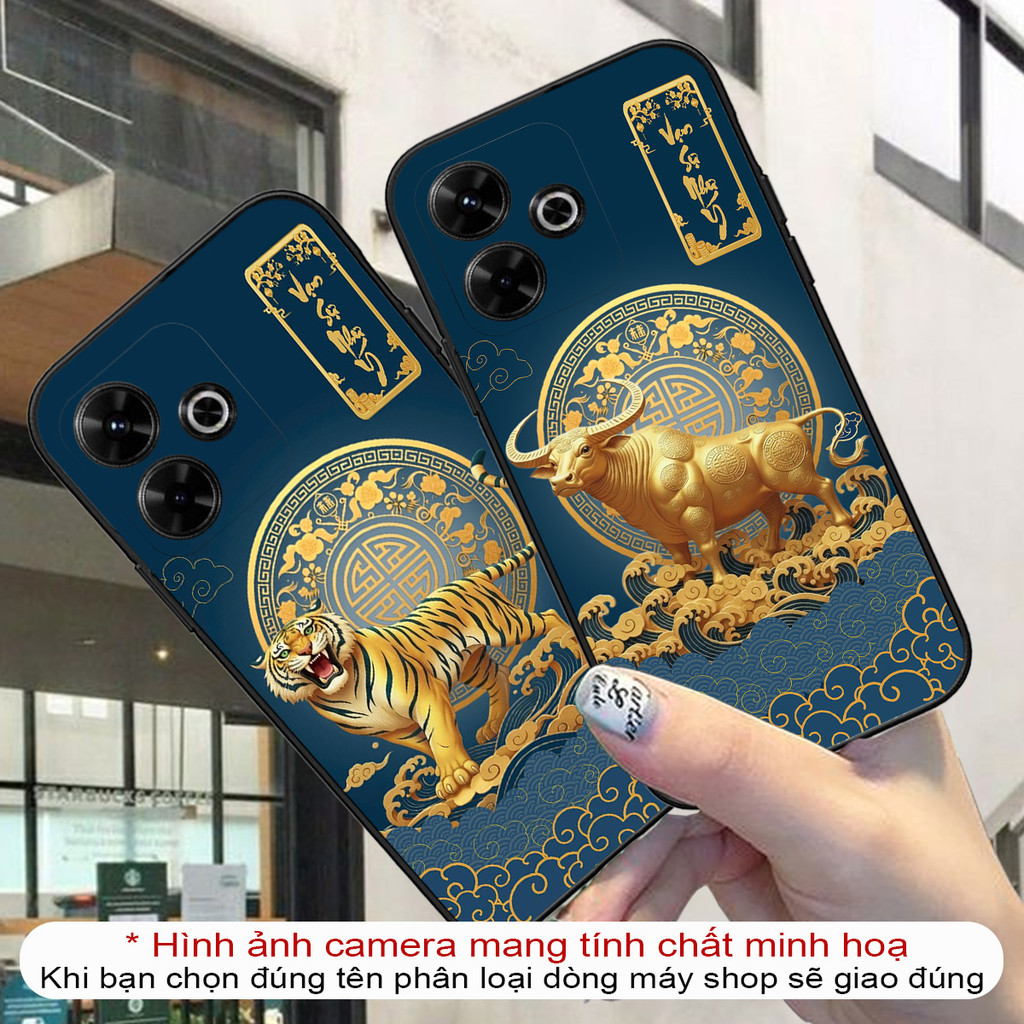 Redmi 13 Redmi 12 12r Turbo 3 5G Redmi Note 13R Redmi 13r 13C 5G เคสยืดหยุ่นพร้อมสัตว์ 12 ราศีครบชุด