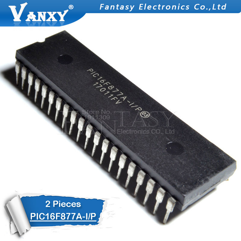 1PCS PIC16F877A I/P DIP40 PIC16F877A DIP 16F877A DIP 40 Enhanced Flash Microcontrollers
