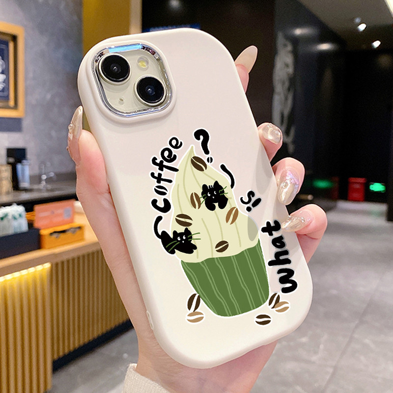เคสสำหรับ Realme C67 Realme 12 Lite เคสโทรศัพท์เมล็ดกาแฟแมวกันกระแทกกลมและอ้วน ราคา ถูกที่สุด ดีลบีเคเค แกลเลอรีภาพที่ 6