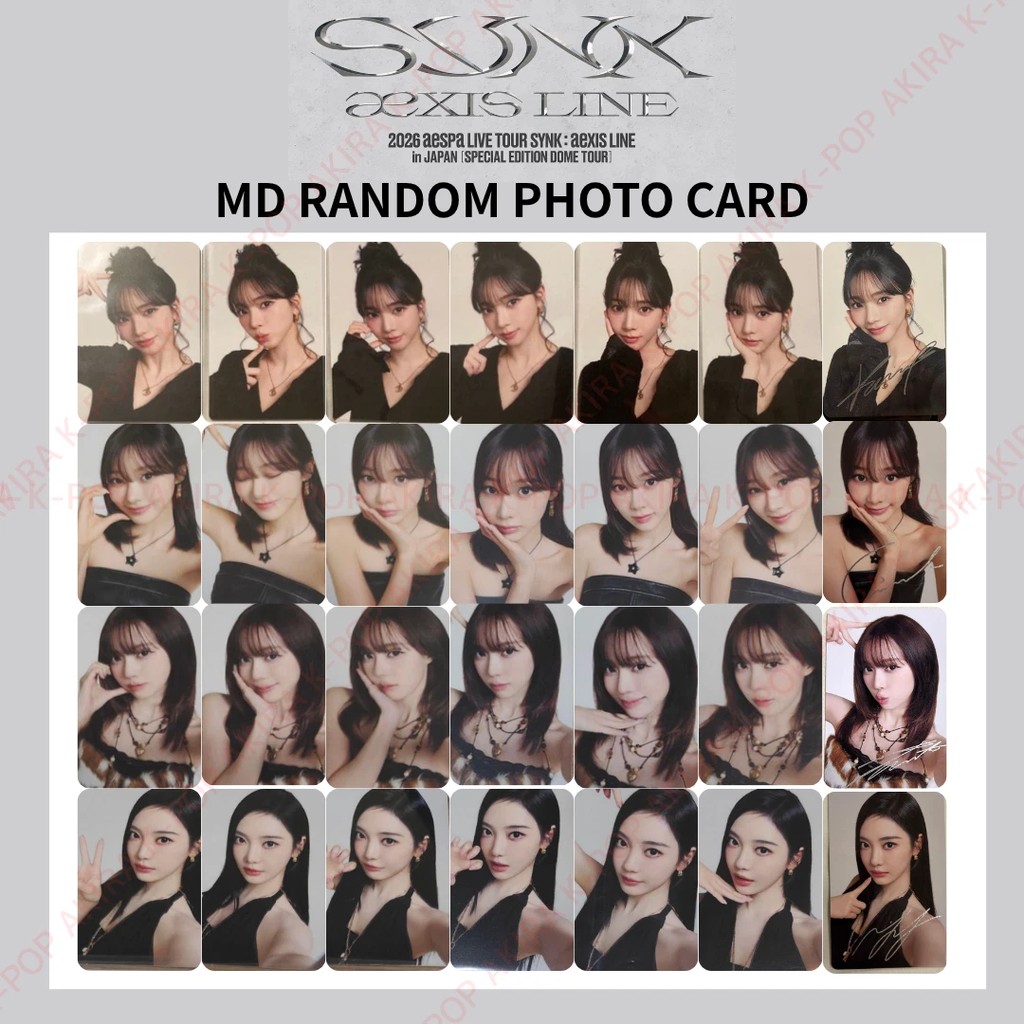 aespa DOME TOUR SYNK : aeXIS LINE in JAPAN MD RANDOM PHOTO CARD