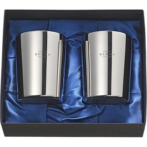 Wahei freiz WAHIRA FLAZE Tsubame City Stainless Steel Double-Structure Tumbler 260ml, set of 2, stee