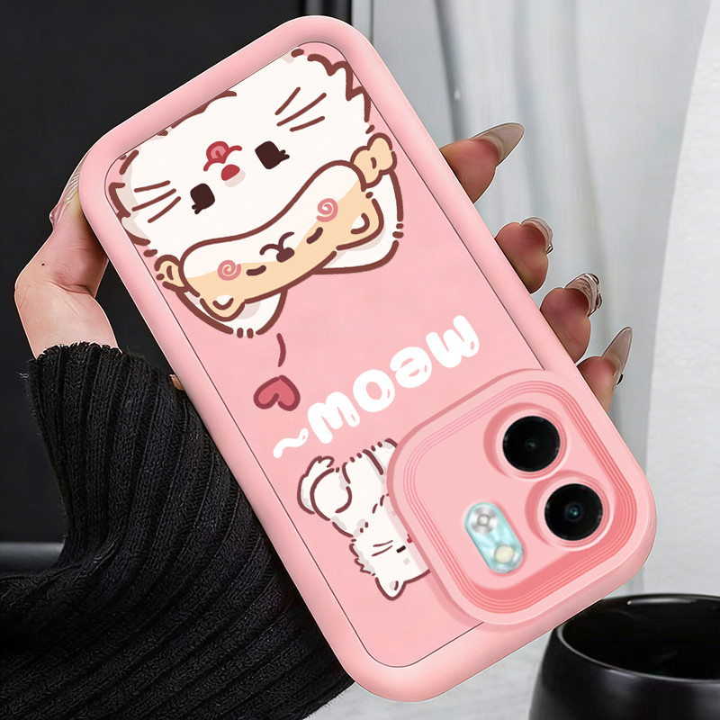 เคสสำหรับ Infinix Smart 9 Smart 9 HD Hot 50i เคสโทรศัพท์บุคลิกสร้างสรรค์แมวสุนัขน่ารักสามสีซิลิโคนซอฟต์เชลล์กันกระแทก