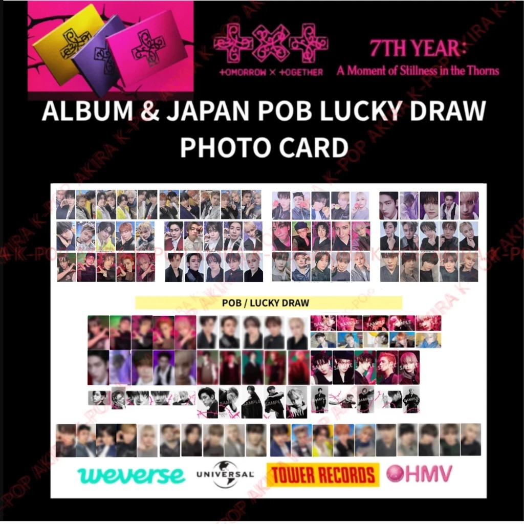 TXT 7TH YEAR: A Moment of Stillness in the Thorns POB LD PHOTO CARD OFFICIAL