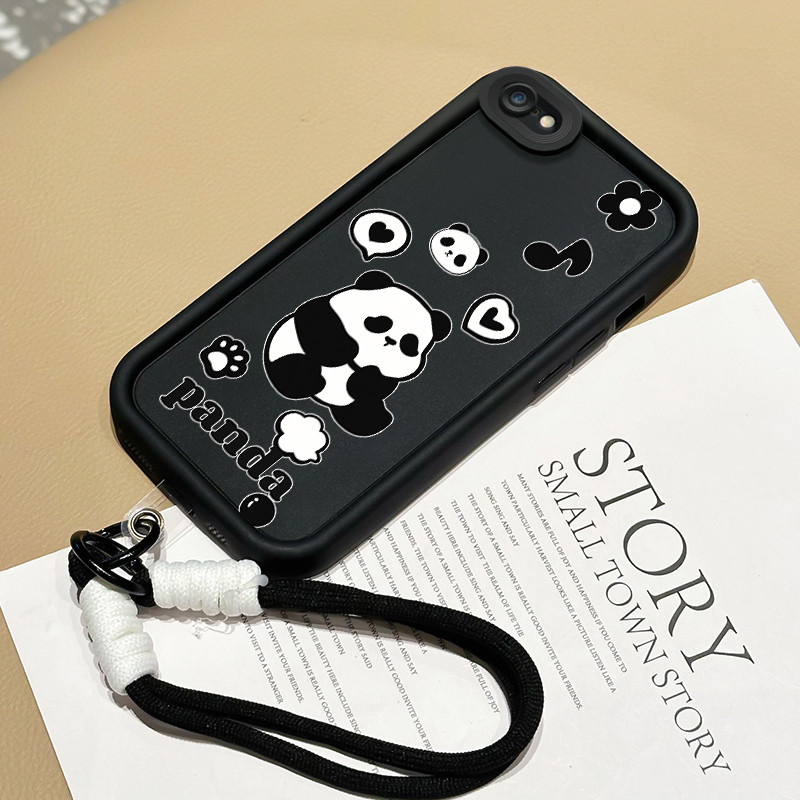 เคสสำหรับ iPhone 6 Plus 6s Plus 7 Plus 8 Plus SE 2020 X Xr Xs Max เคสโทรศัพท์สายคล้อง