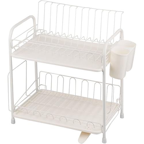 Aresta Drainer Rack 2-Tier Water Flowing Tray Normal HB-1857 Dishes