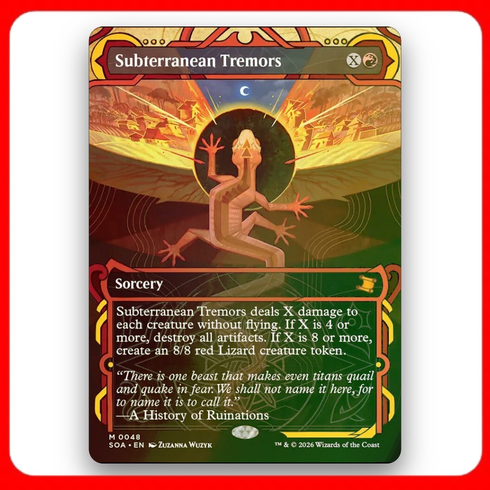 [MTG] Subterranean Tremors (Showcase) (#48) [SOA] [RED] [MYTHIC] | Magic the Gathering