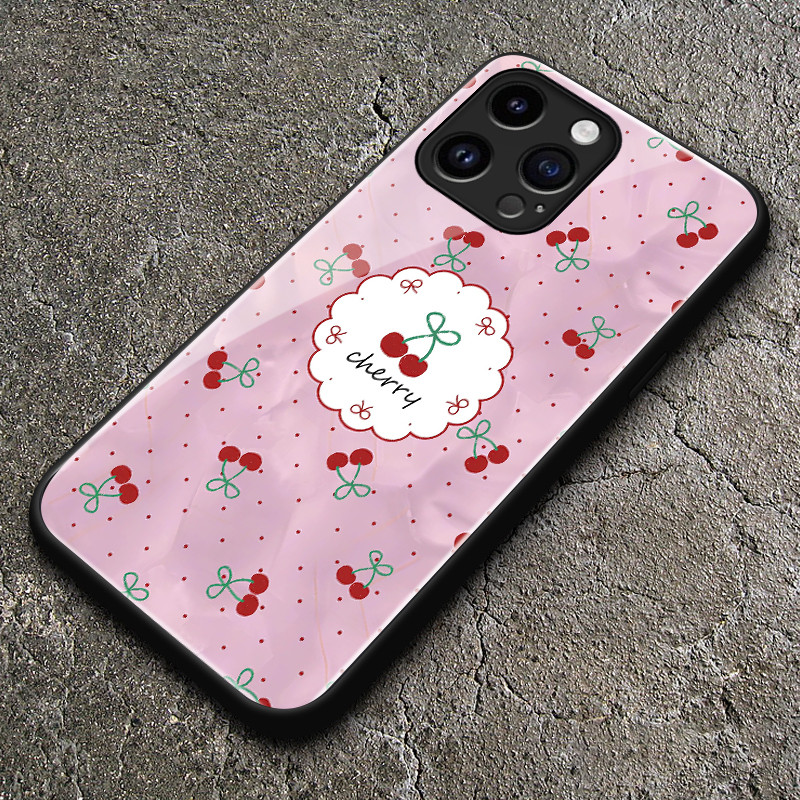 เคสสำหรับ OPPO A55 4G A54 4G A56 5G A55s เคสโทรศัพท์เชอร์รีเปลือกแก้วกันกระแทก - รูปที่ 4