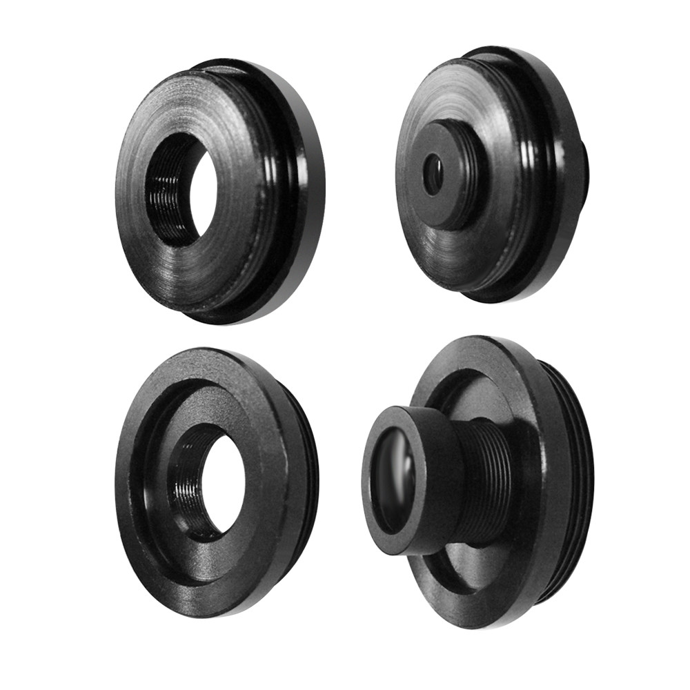 2 ชิ้น/ล็อตโลหะ M12/C M12/CS เลนส์ Mount Adaptor สังกะสีอัลลอยด์ M12 ถึง CS หรือ C อะแดปเตอร์แปลงแหว