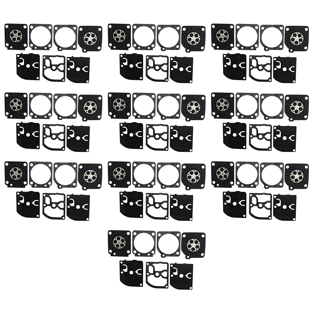 10pcs คาร์บูเรเตอร์ชุดซ่อมสําหรับ Zama GND-27 C1Q-W15 C1Q-W8 C1Q-W2A C1Q-M39 C1Q-M26 C1Q-M25 Carb อะ