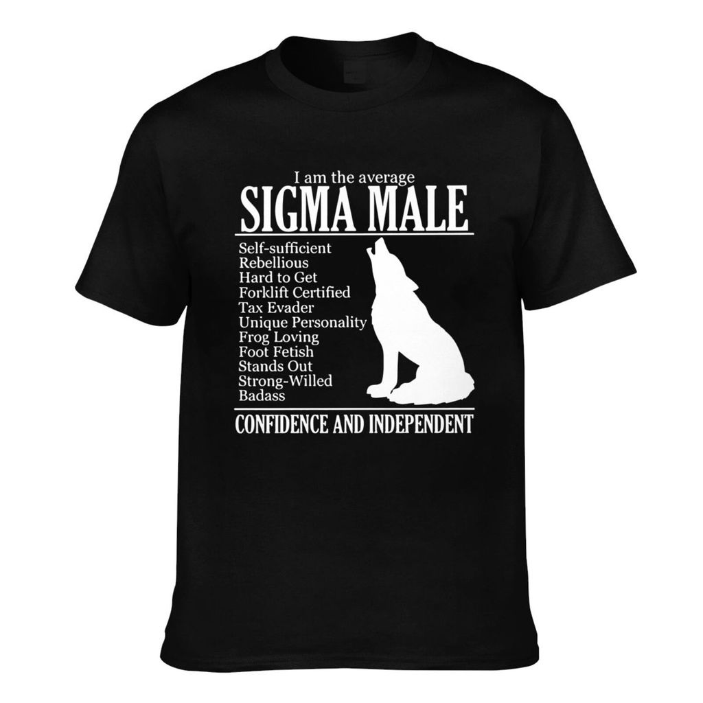 Casual Tee Men Average Sigma Male Good พิมพ์ลายพ่อ