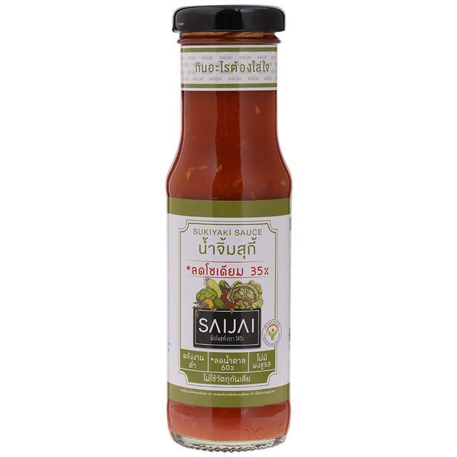 🌴 ใส่ใจน้ำจิ้มสุกี้ลดโซเดียม 150มล. [8850534118564] 💐 Saijai Sukiyaki Sauce 150ml. 🍁 ซอสปรุงรส 🌷 Sau