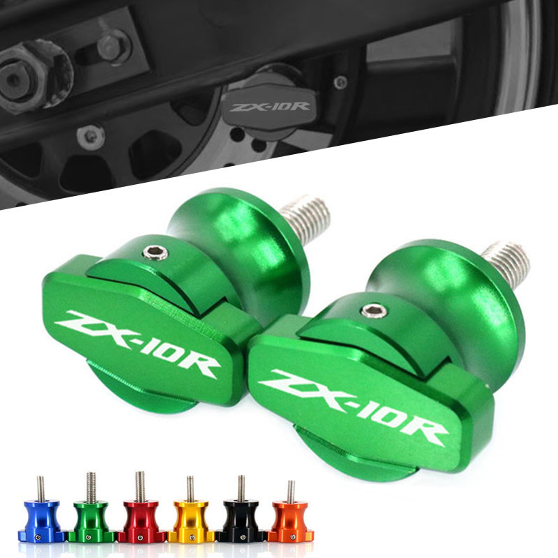 รถจักรยานยนต์กรอบขาตั้งสกรู Sliders Swingarm Spools Slider สําหรับ NINJA ZX-6R ZX-10R ZX-14R ZX6R ZX