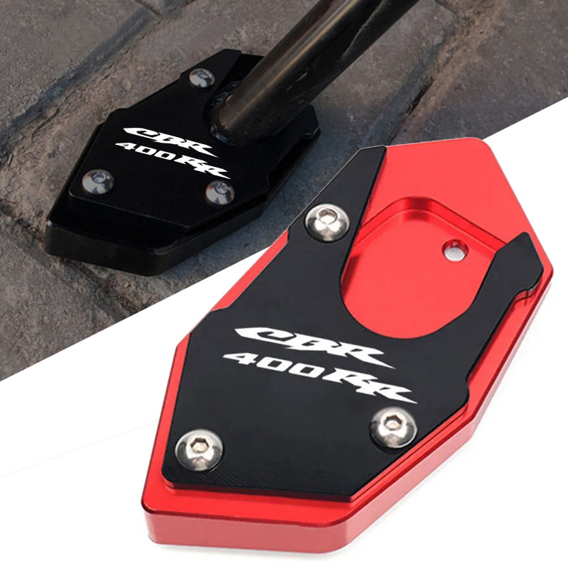รถจักรยานยนต์ CNC Kickstand ขาตั้ง Extension Pad แผ่นสําหรับ HONDA CBR400RR CBR 400RR CBR 400 RR 202