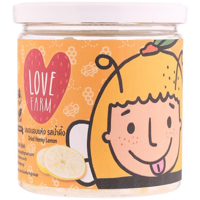 🌻 เลิฟฟาร์มเลมอนอบแห้งรสน้ำผึ้ง 120กรัม 🌈 8854099001781 🌴 Love Farm Dried Honey Lemon 120g. 🍉 ของแห้
