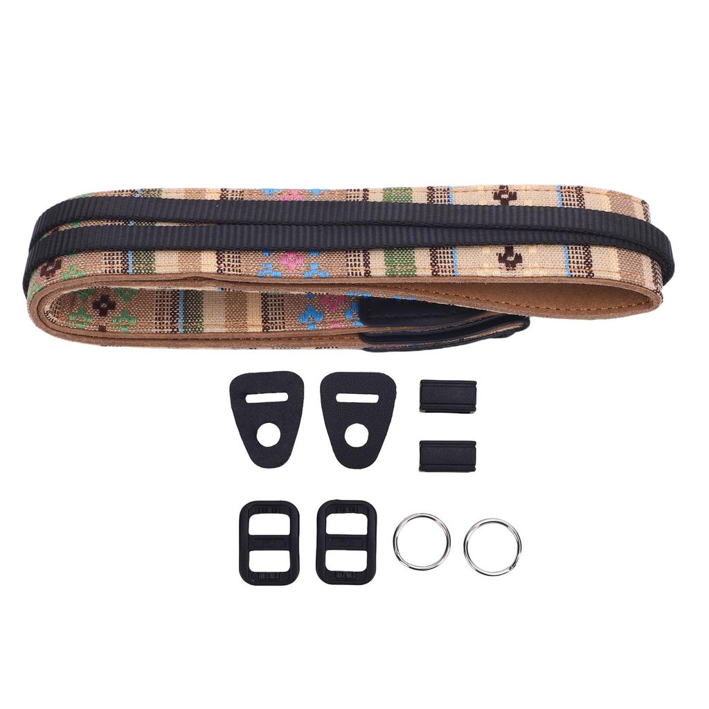 สายคล้องกล้องไนลอนวินเทจสไตล์ชาติพันธุ์ปรับสากลคอไหล่สําหรับกล้อง DSLR และ Mirrorless 6 PPC2