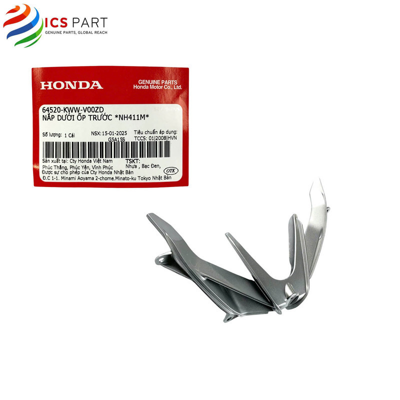64520KWWV00ZD | FRONT BOTTOM COVER *NH411M* เวฟหน้า RSX110 *NH411M* Honda สีเงิน