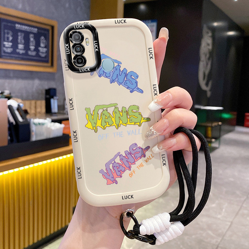 เคสสำหรับ OPPO A53 2020 A33 2020 A53s A32 A11s เคสโทรศัพท์บุคลิกแบรนด์อินเทรนด์ซิลิโคนครบวงจรสายคล้องกันกระแทก