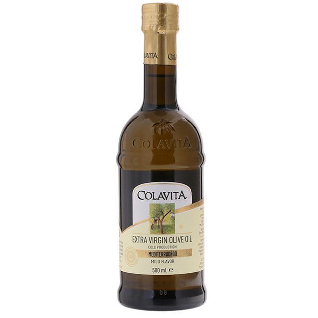 🌴 โคลาวิต้าเอ็กซ์ตร้าเวอร์จิ้นโอลีฟออยล์ 500มล. [8001876010539] 💐 Colavita Extra Virgin Olive Oil 50