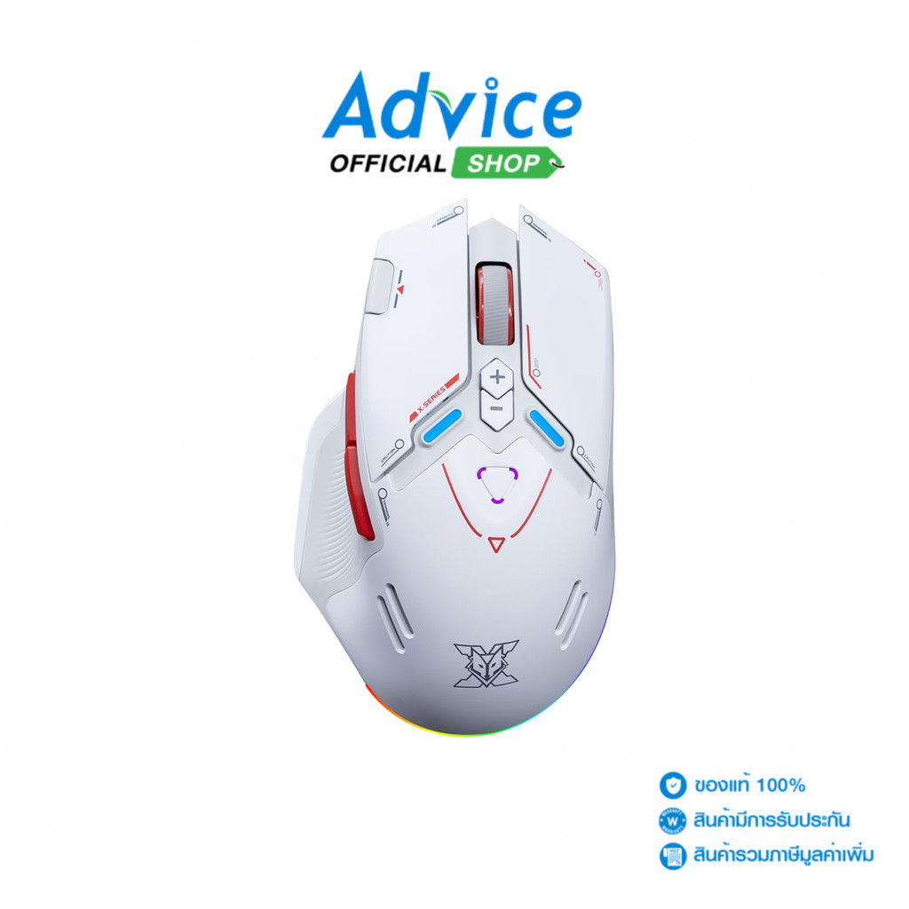 NUBWO MOUSE WIRELESS X210 VORTEX WHITE (BLUETOOTH) - A0176928