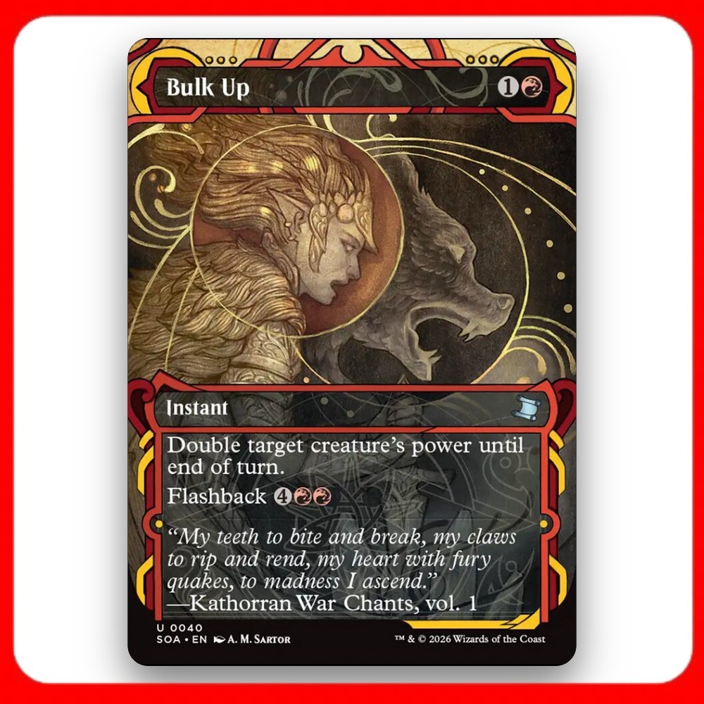 [MTG] Bulk Up (Showcase) (#40) [SOA] [RED] [UNCOM] | Magic the Gathering