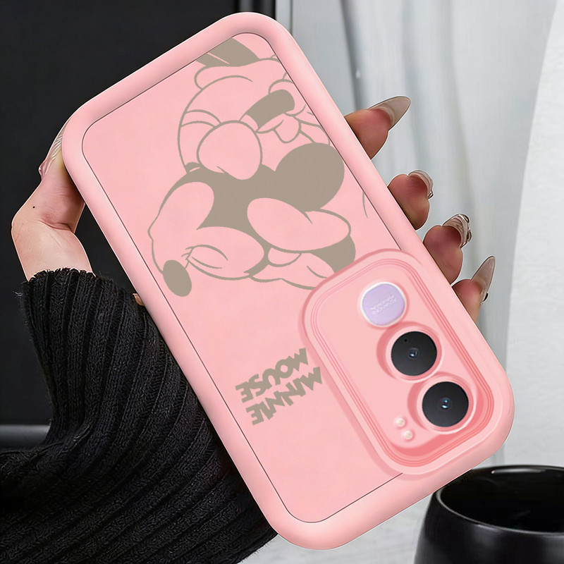 เคสสำหรับ VIVO Y21d เคสโทรศัพท์หนูน่ารักแบบใหม่สามสีซิลิโคนครบวงจรซอฟต์เชลล์กันกระแทก