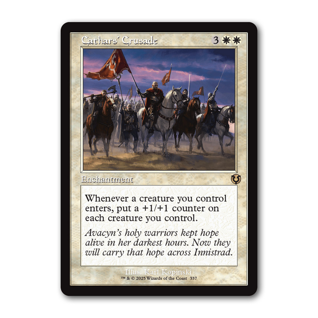[MTG] Cathars' Crusade [INR] [White] [Rare] [Normal] [ENG] [2025] (Magic: The Gathering)