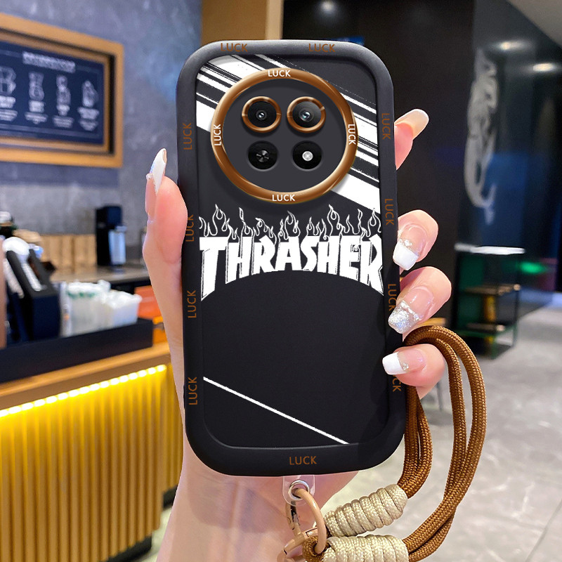 Realme 12 5G 13 5G C65 5G Narzo 70X 5G Narzo N65 5Gกรณีที่ดีพร้อมเชือกเส้นเล็ก