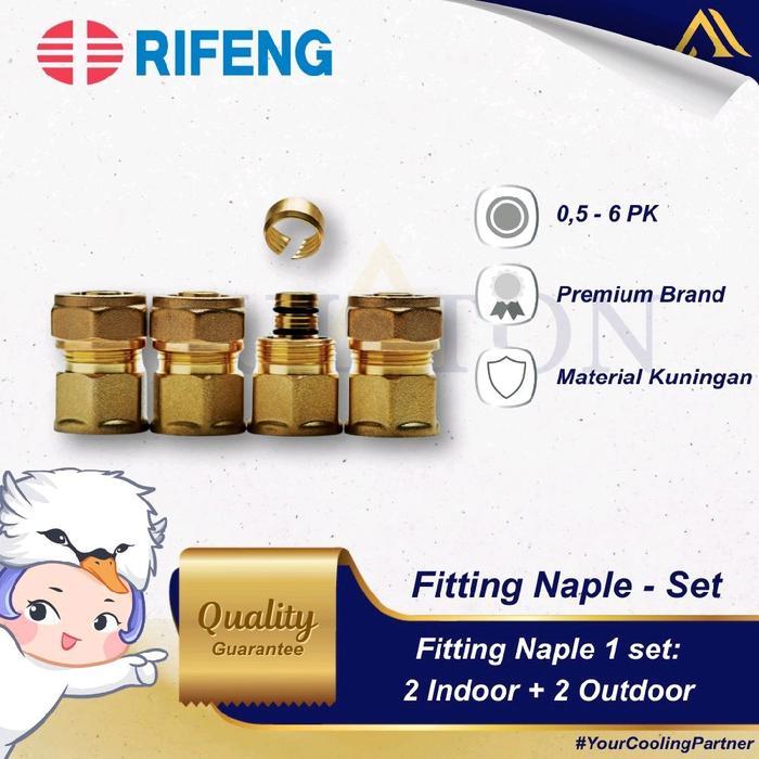 ข้อต่อท่อ Ac หลายชั้น Rifeng / Naple / Napel 0.5 Pk - 6 Pk ชุด